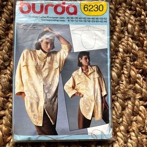 Burda pattern 6230 German Designer Top